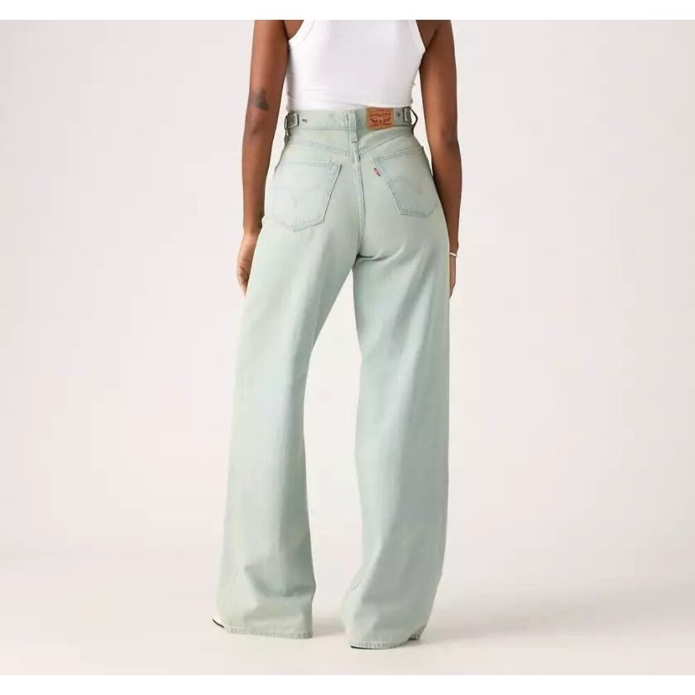 NWT Levi's Cinch Baggy Jeans Women's 26x33 High Rise Wide Leg Light Wash Cotton
